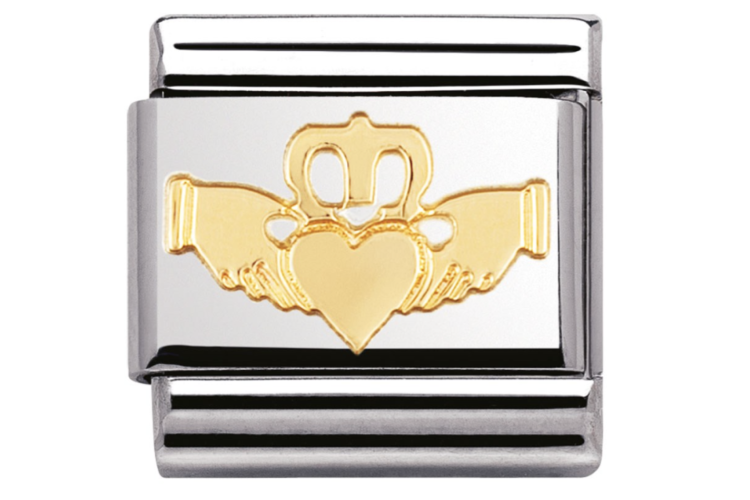 Gold Claddagh Link