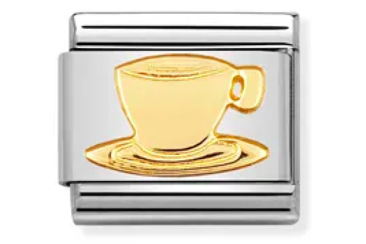 Gold Coffee Cup Link  