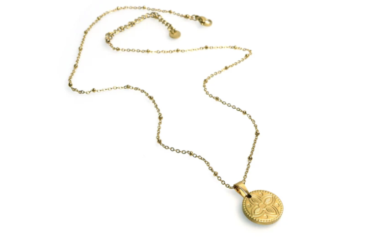Gold Coin Pendant Necklace