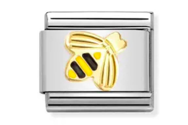 Gold Etched Bee Link 