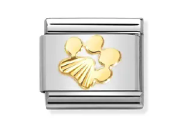 Gold Etched Paw Print Link