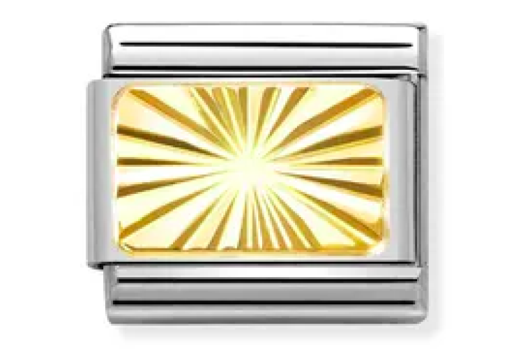 Gold Etched Plate Link 