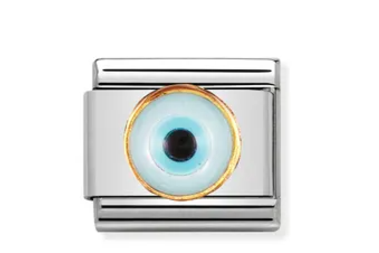Gold Evil Eye Link 