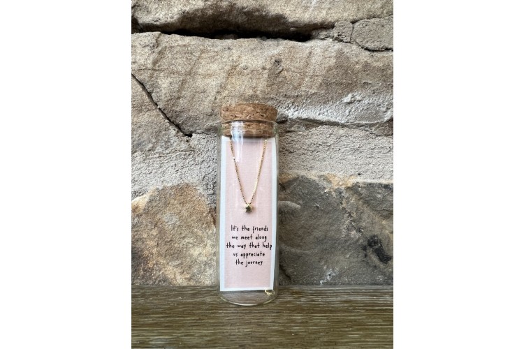 Gold Friends and Journey Star Necklace 