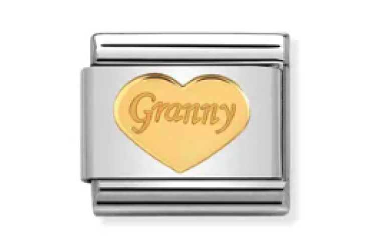 Gold Granny Heart Link