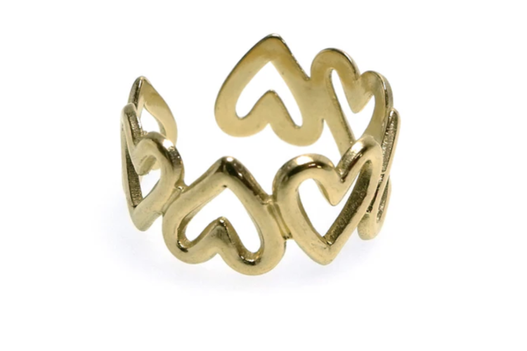 Gold Heart Ring