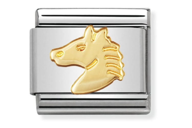 Gold Horse Head Link