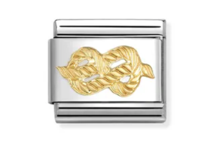 Gold Infinity Rope Link