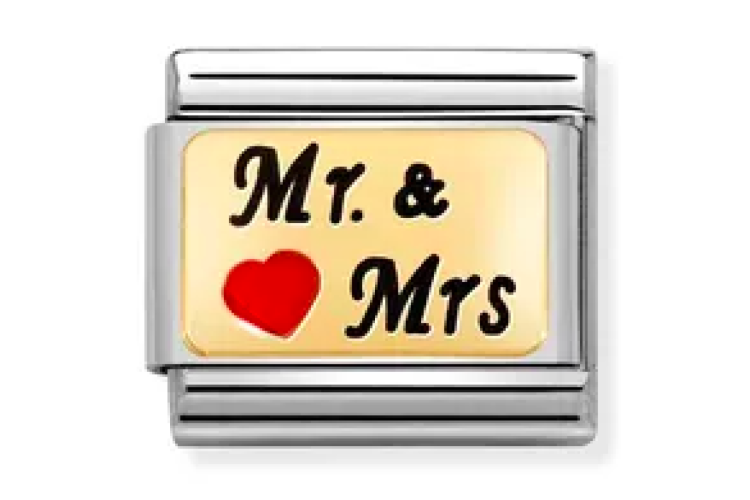 Gold Mr and Mrs Link 