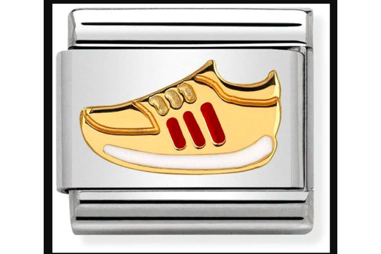 Gold Red Shoe Link 