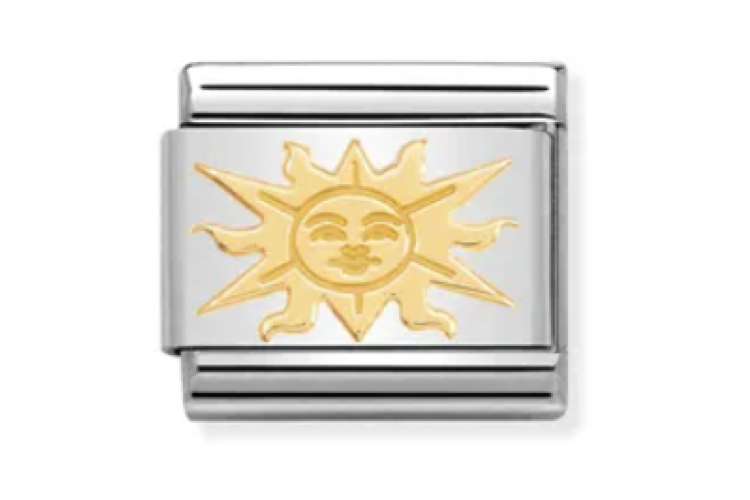 Gold Sun with Face Link