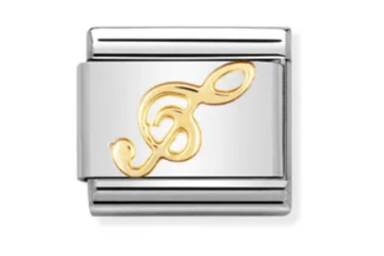 Gold Treble Clef Link