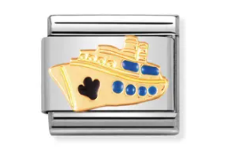Gold with Blue Cruise Ship Link