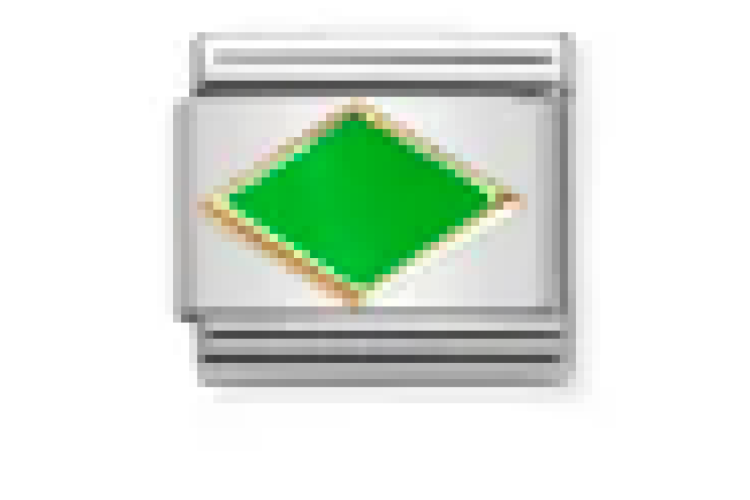Gold With Green Rhombus Link 