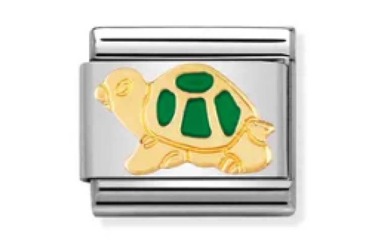 Gold with Green Turtle Link