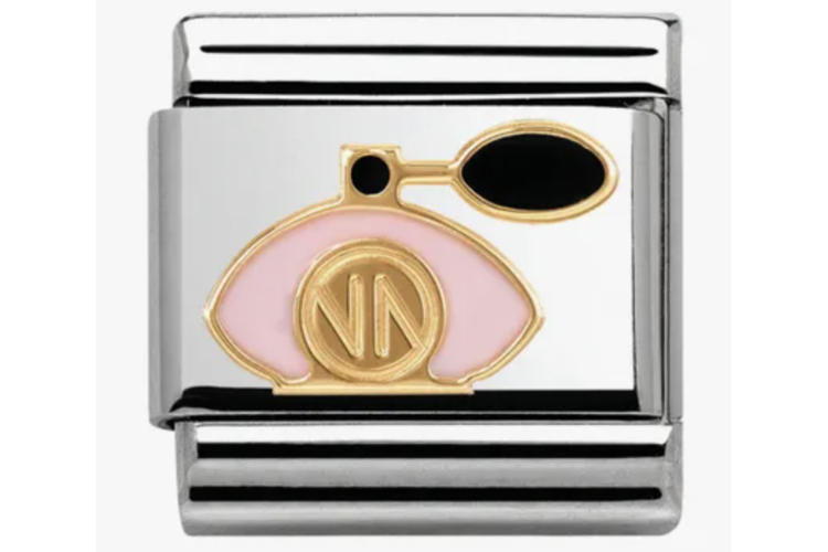 Gold with Pink Perfume Bottle Link