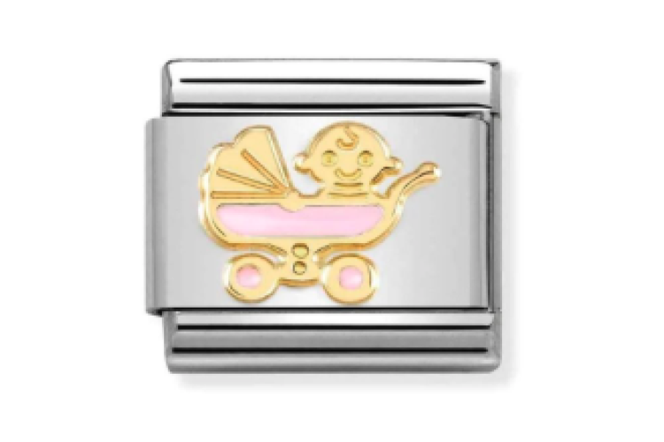 Gold with Pink Pram Link