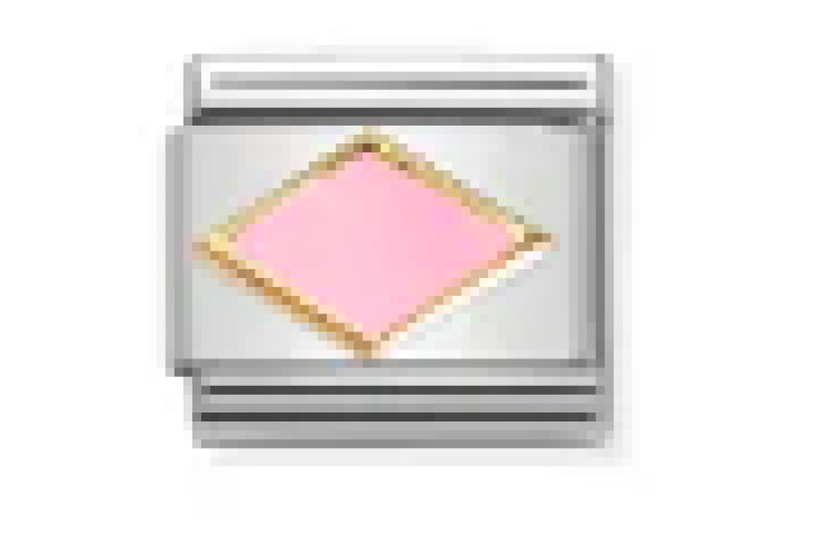 Gold With Pink Rhombus Link 