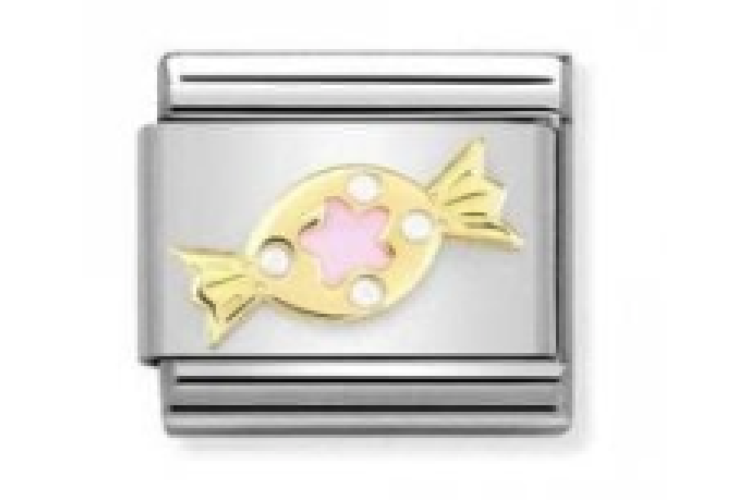 Gold with Pink Sweet Link