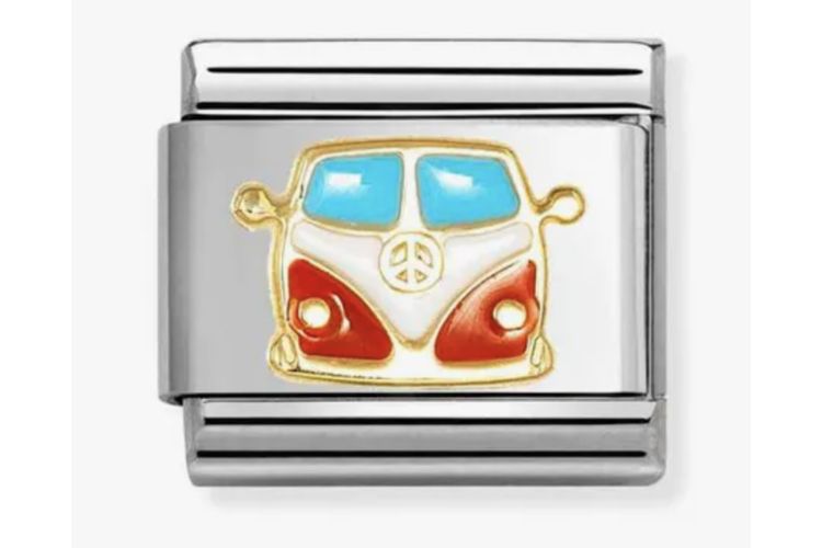 Gold with Red and White Campervan Link