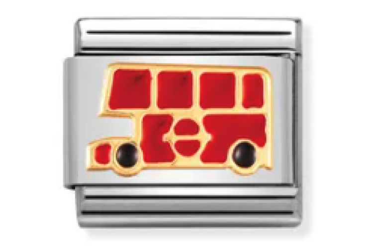 Gold with Red Double Decker Bus Link