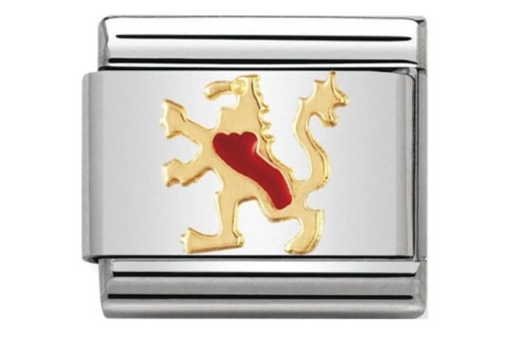 Gold with Red Scottish Lion Link