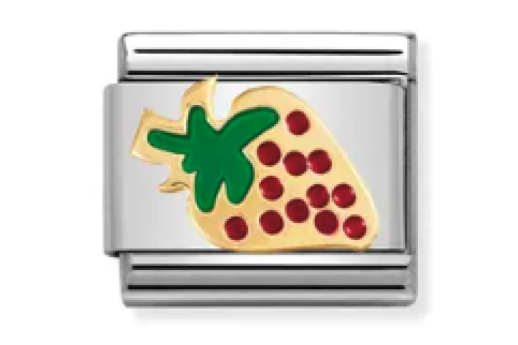Gold with Red Strawberry Link