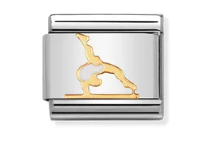 Gold with White Gymnast Link
