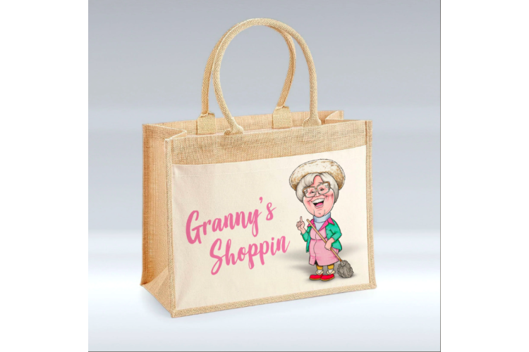 Grannys Shoppin Jute Bag 