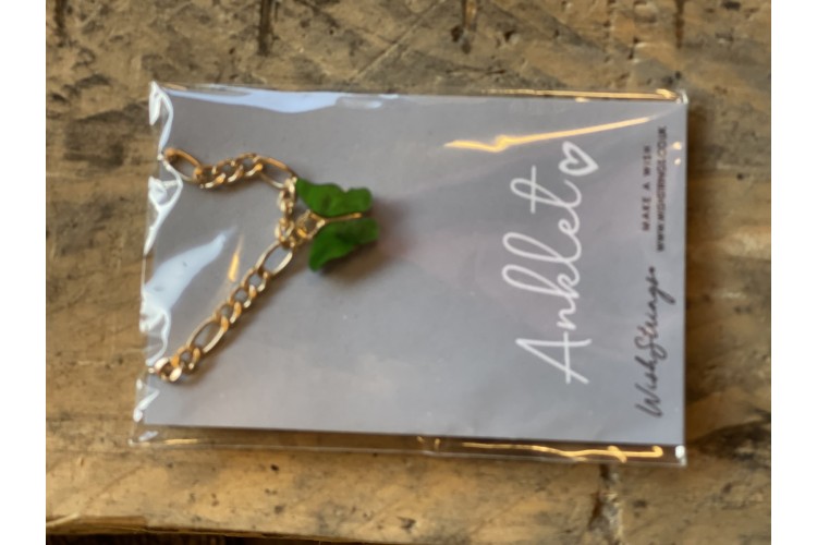 GREEN BUTTERFLY - Anklet 