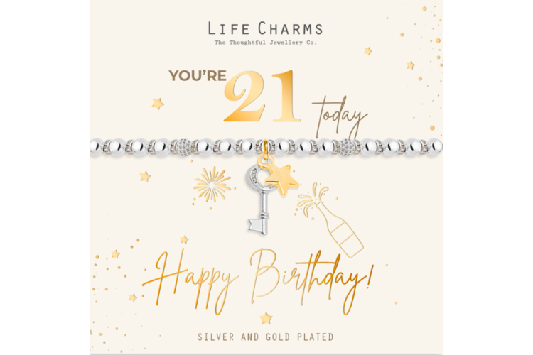 Happy 21st Birthday Bracelet 