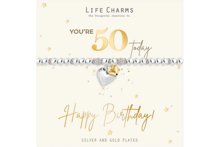 Happy 50th Birthday Bracelet 