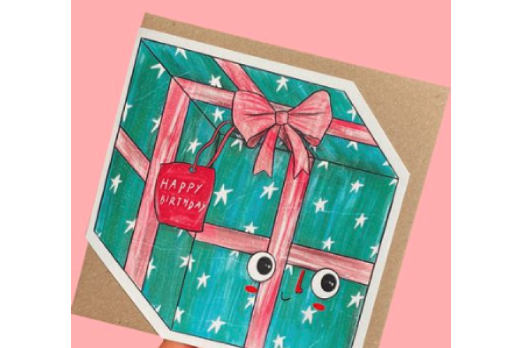 Happy Birthday Present Card