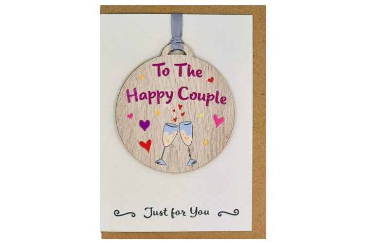 Happy Couple Card with Gift