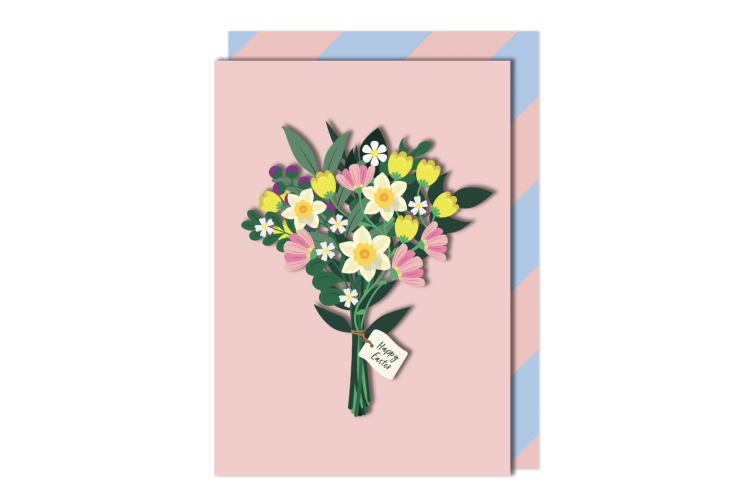 Happy Easter Boquet Card