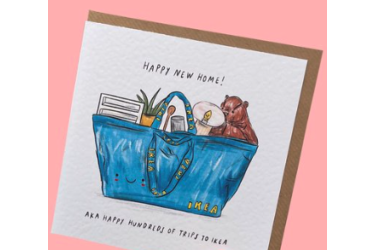 Happy New Home Ikea Bag Card