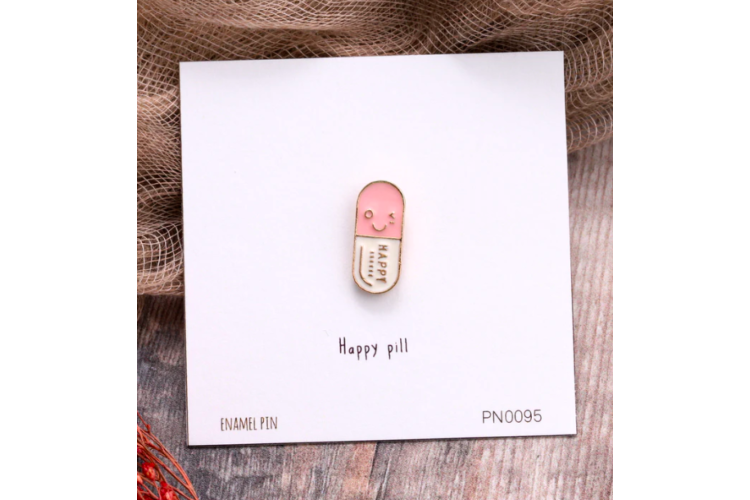 Happy Pill Pin