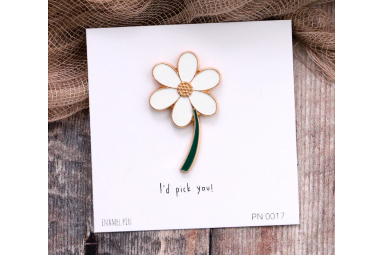 I'd Pick You Flower Enamel Pin