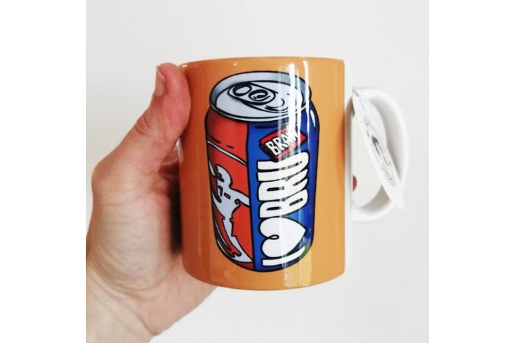 I Love Bru illustrated mug