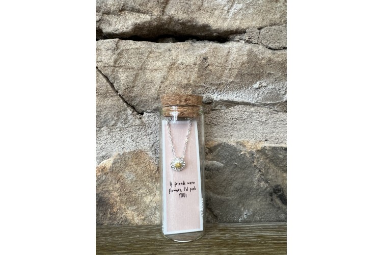 If Friends Were Flowers Daisy Necklace