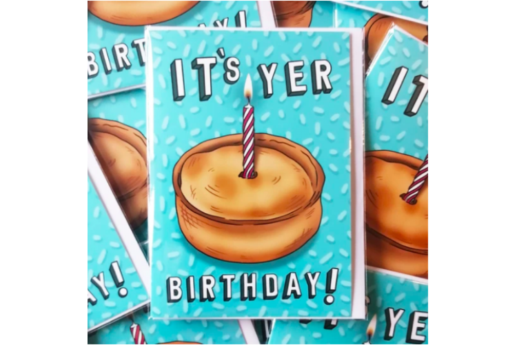 It's Yer Birthday! Scotch Pie Greeting Card