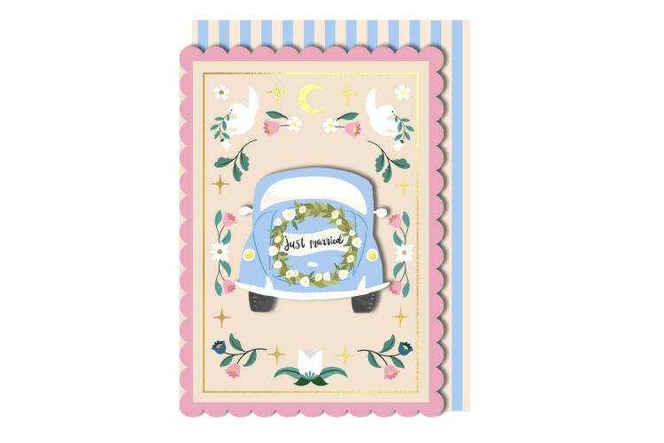 Just Married Car Card