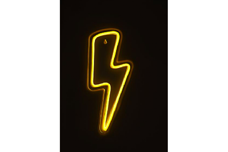 LIGHTNING BOLT NEON SIGN 