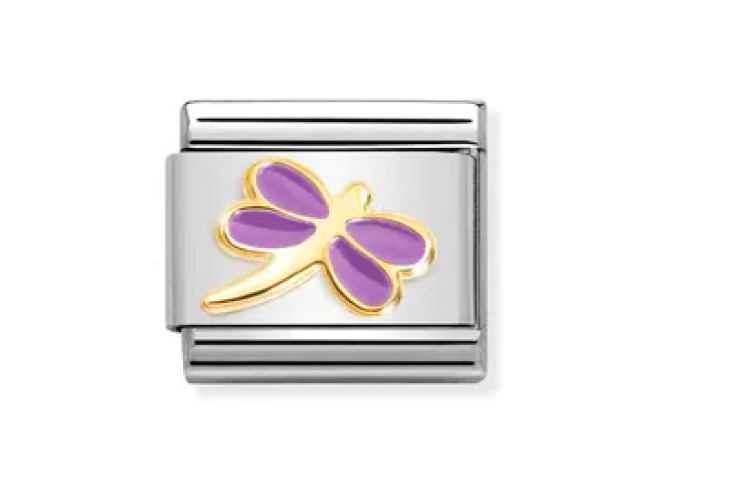 Lilac with Gold Dragonfly Link