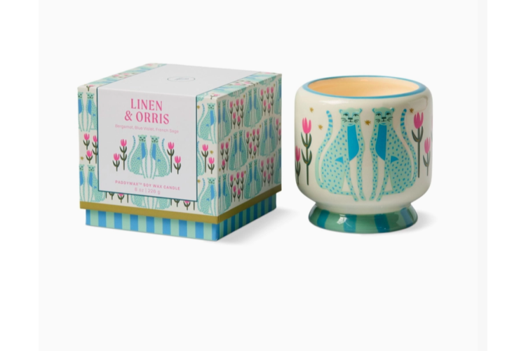 linen and orris candle 