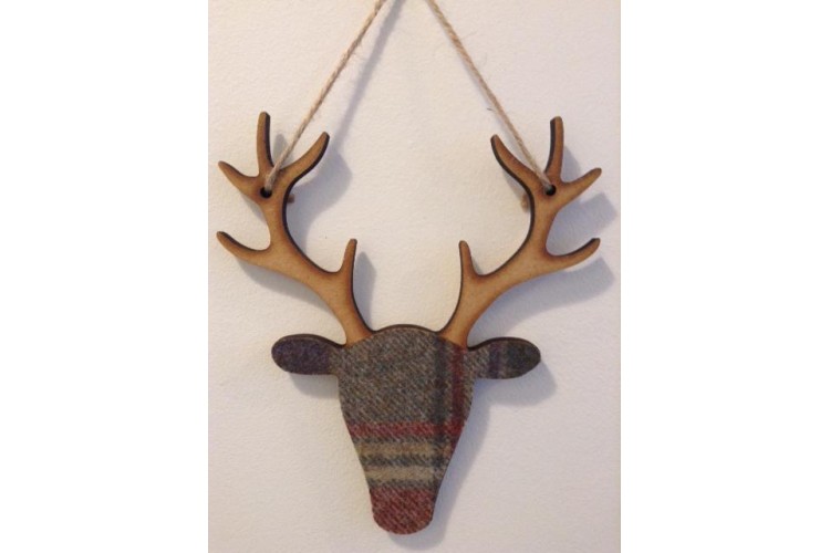Medium Hanging Stag Mauve