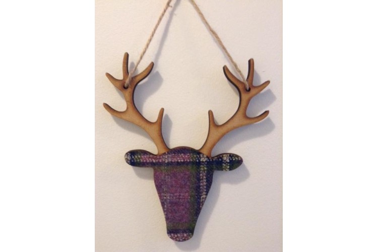 Medium Hanging Stag Purple
