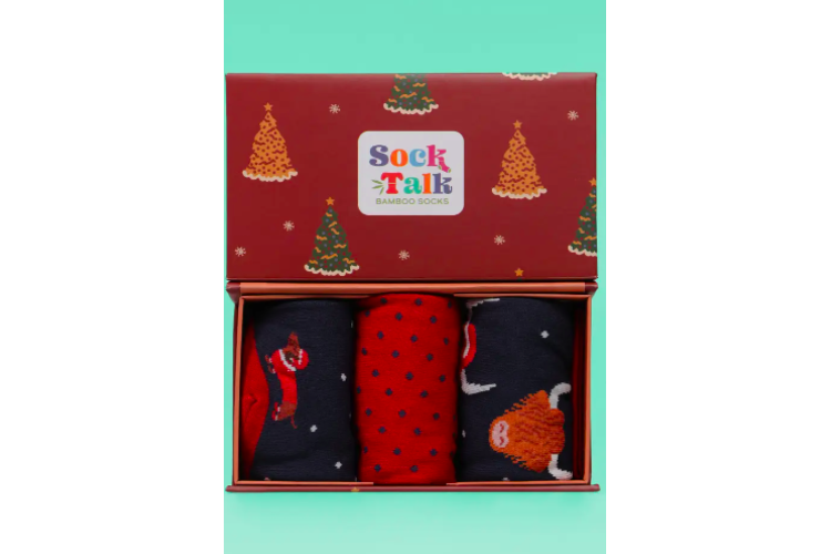 Men's Christmas Animals Socks Gift Set