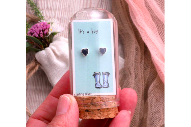 Its A Boy Earrings