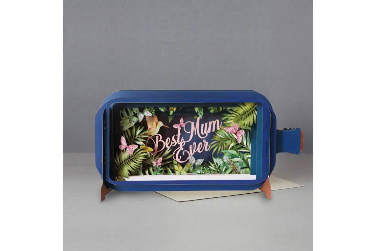 Message in a Bottle Best Mum Ever Pop Up Greeting Card